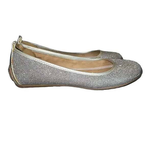 Bandolino metallic gold mesh‎ slip on flats womens 9 Driving shoes Fairycore - Picture 1 of 7